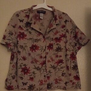 Sag Harbor button front blouse